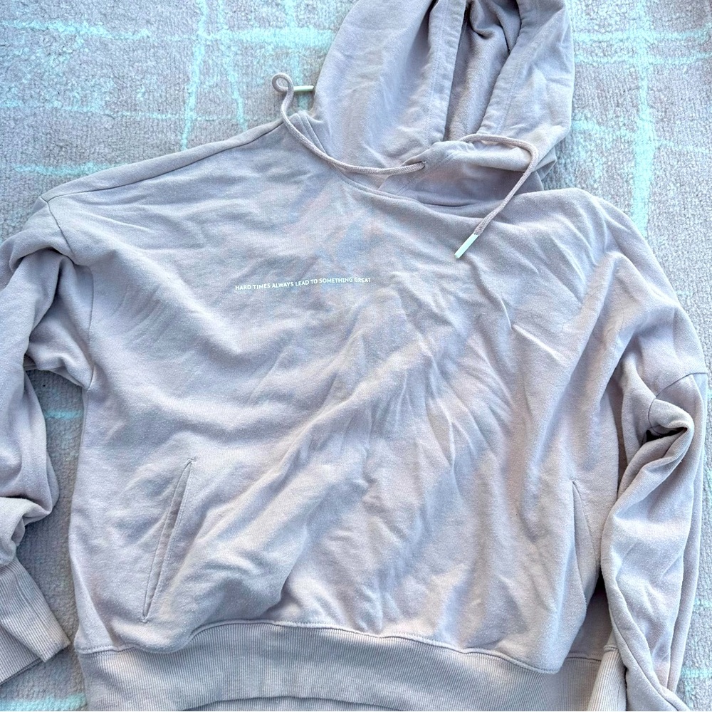 “Hard times always lead to something great” Pink Hoodie